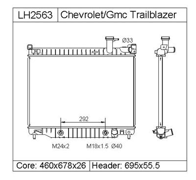 BUICK RAINIER Radiator 8151622130