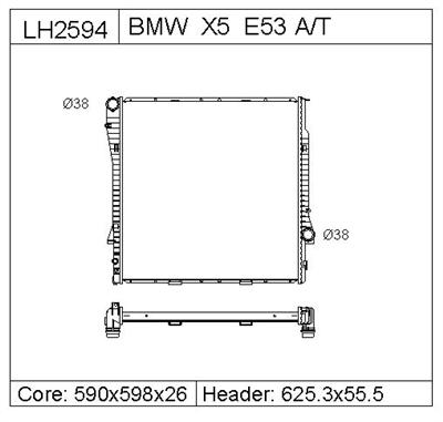 BMW X5  Radiator 17111439103