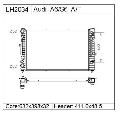 AUDI S4  Radiator 4B0121251AG