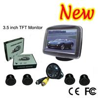 3.5 Inch Wireless Rearview Camera Parking Sensor System