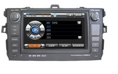 2-DIN  Car DVD Player For Toyota Corolla
