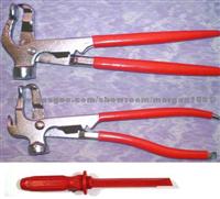 Wheel Weights Hammer Plier used to install wheel weights