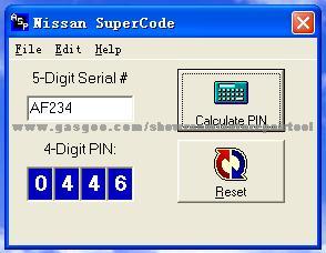 NISSAN SUPER CODE
