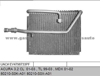 Evaporator 80210-S0K-A01 80210-S0X-A01