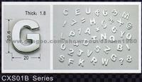 3D Chrome Letter Auto Car Emblem Badge Sign Number with Self Adhesive Sticker 01B