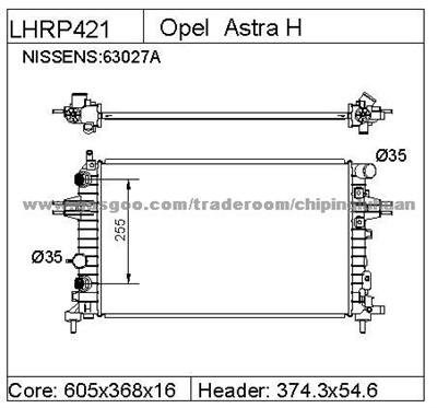 OPEL  LHRP421-16AT Radiator