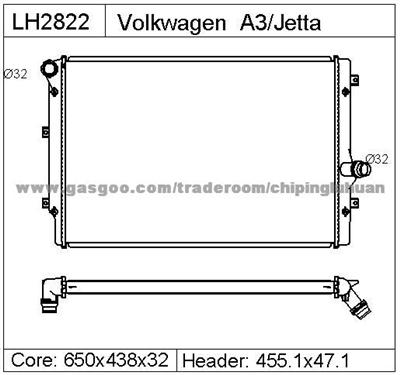 AUDI A3 Radiator 1K0121251AB