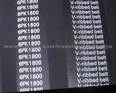 Auto V Belt 6PK1800 With Fabric Finishing