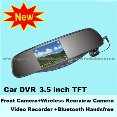 Mobile Car DVR Rear Camera Front Camera Bluetooth Handsfree