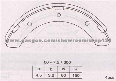 Honda K6602 Brake Shoes