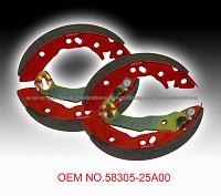 58305-25A00 Brake Shoes For Hyundai