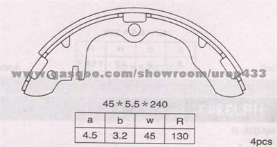 MAZDA Brake Shoe K3326