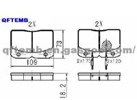 IVCEO Brake Pad  SCP004A
