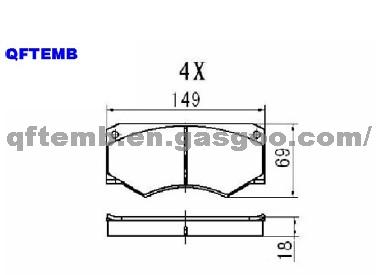 Mercedes Brake Pad SCP003C