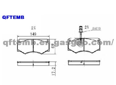 IVCEO Brake Pad SCP003A