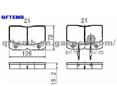 IVCEO Brake Pad  SCP004A