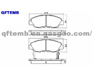 D465-7573 Honda Civic Brake Pad