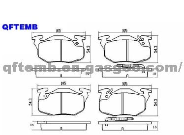 SCP007D Renault Express Brake Pad