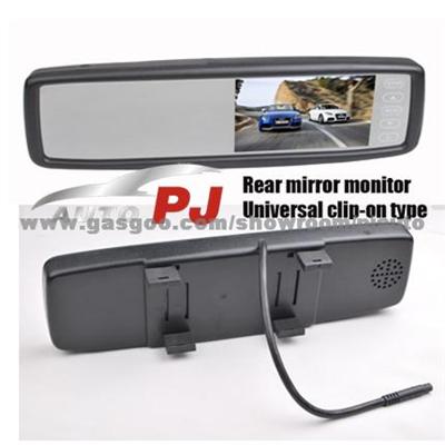 Rear View Mirror Monitor With 4.3-inch Digital LCD Monitor
