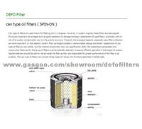 Can type oil filters ( SPIN-ON )