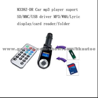 Car MP3 Player Fullt Fm Transmitter+SD/MMC+USB Flash Disk+audio In M338Z-DR