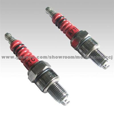 Red Ceramic Spark Plug, GY6 Engine Spark Plug