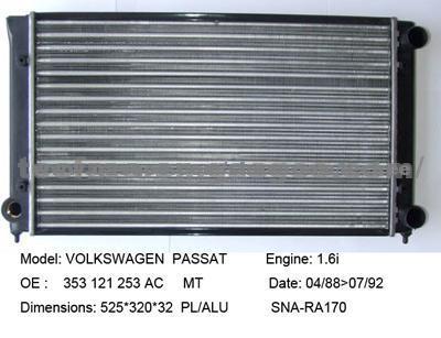 vw passat radiator