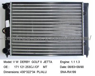 Radiator Ra199 for Vw 171 121 253cj/ Cf