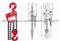 Chain Hoist Spring Balancer Magnetic Lifter Electric Chain Hoist Cargo Trolley Hydraulic Jack