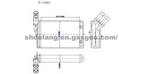 Heater core OE:644878/96103384