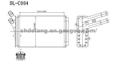 Heater core OE:8D1819030A/B