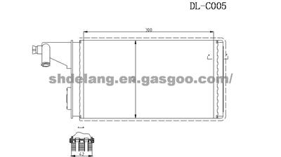 Heater core OE:93930678