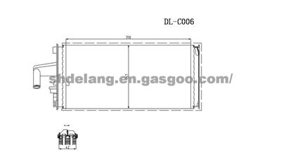 Heater core OE:93933970