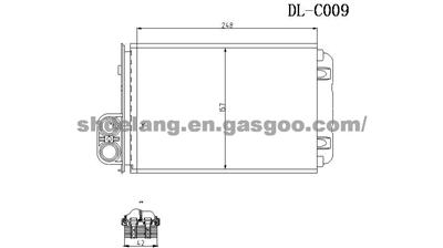 Heater core OE:644858/644877