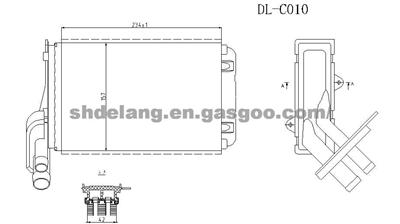 Heater core OE:7701033457