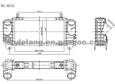 Auto Intercooler  for AUDI (OE: 8Z0145805B/C)