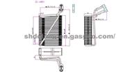 Evaporators for AUDI OE: 8D1820103B/C/D; 4B1819011