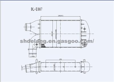 Lancia Charge Air Cooler (465533250 76264413 76264414)