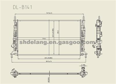 FORD, MAZDA, VOLVO   Brazed Radiator 3M5H8005TL 3M5H8005TM 3S5H8005RK 3M5H8005RG