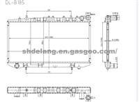 NISSAN  Brazed  Radiator  214100M500 2141058Y00