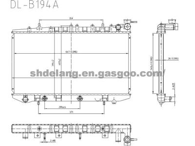 Nissan Brazed Radiator 2146070n00