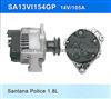 Santana Police 1. 81L Alternator SA13VI154GP