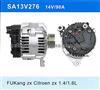 FUKang Zx Citroen Zx 1. 4L / 1. 6L Alternator SA13V276