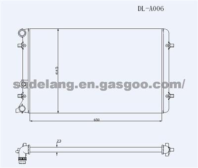 Volkswagen Skoda Audi Brazed Radiator 1j0121253ab 1j0121253ad 1j0121253ah