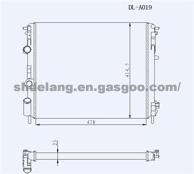 DACIA  NISSAN  RENAULT   Brazed  Radiator  7700428082 8200156548 7711134332