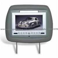 7  inch Tft Lcd Headrest Monitor with Replaceable Steel Tube and 10 to 12mm Tube Diameter