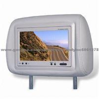 7-inch Audi Headrest Monitor with Pillow, Supports Built-in Ir Transmitter