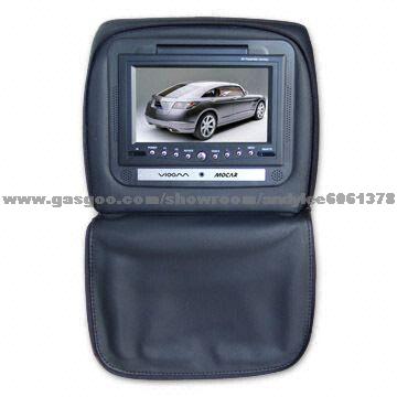 7-inch Tft Lcd Headrest Monitor with 3. 5mm Earphone Jack and Adjustable Steel Tube