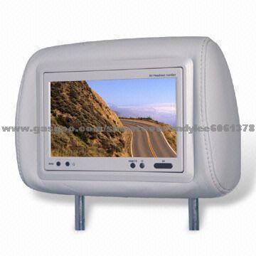 7-inch Audi Headrest Monitor with Pillow, Supports Built-in Ir Transmitter