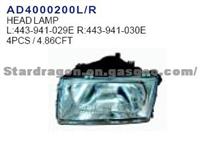 AUDI  Head Lamp  L:443-941-029E R:443-941-030E